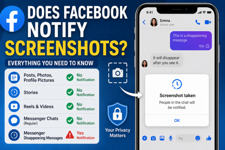 Does Facebook Notify Screenshots? The Complete 2026 Guide