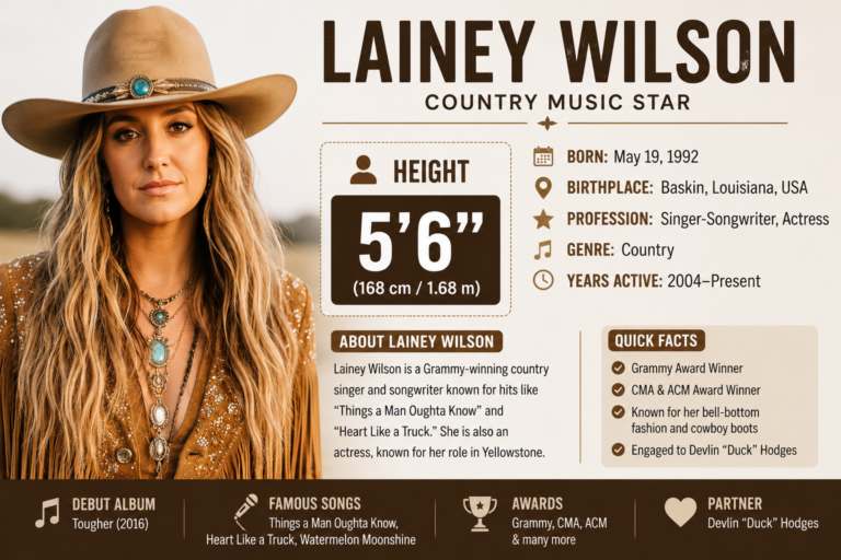 Lainey Wilson Height: How Tall Is the Country Music Star?