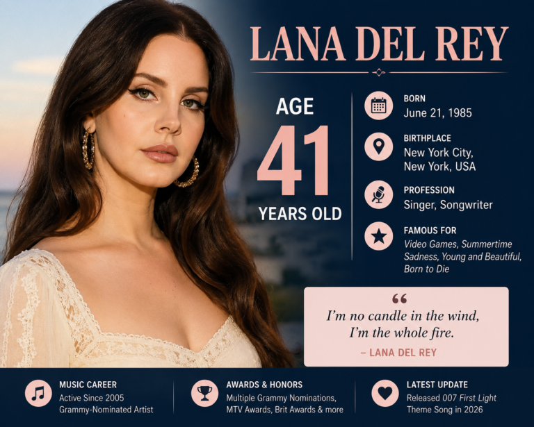 Lana Del Rey Age: How Old Is the Grammy-Nominated Singer?