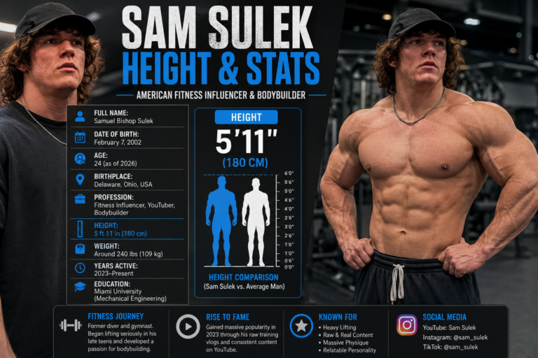 Sam Sulek Height: How Tall Is the Fitness Star?